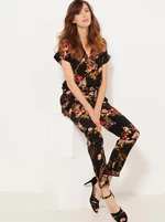 Black Floral Overall CAMAIEU - Women