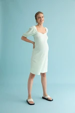 DEFACTO Regular Fit Half Balloon Sleeves Maternity Dress