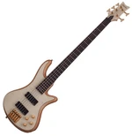 Schecter Stiletto Custom-5 Natural Satin Elektromos basszusgitár