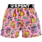 Pink men's patterned shorts by Represent