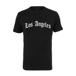 Černé tričko s nápisem Los Angeles