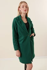 Bigdart 9085 Kašmírový kabát - Smaragdovo zelený