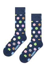 Ponožky Happy Socks Big Dot Sock tmavomodrá farba