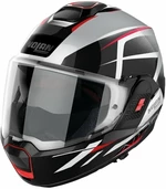 Nolan N120-1 Nightlife N-Com Metal White Red/Black 2XL Casco