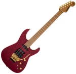 Jackson USA Phil Collen PC1 Satin Flame MN Transparent Red Guitare électrique