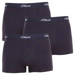 3PACK men's boxers S.Oliver dark blue