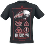 Led Zeppelin Tričko UK Tour '71. Unisex Black M