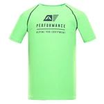 Men's functional T-shirt with cool-dry ALPINE PRO PANTHER neon green gecko