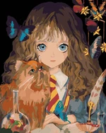 Zuty Pintura por números Hermiona And Crookshanks