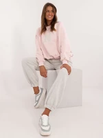 Light pink oversize tracksuit