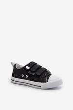 Children's Velcro Sneakers Big Star Black