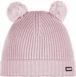 Eisbär Ponti Pompon Kids Beanie Pink Clay/Pink Clay/White UNI Lyžiarska čiapka