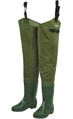 Dam broďáky hydroforce nylon taslan hip wader bootfoot green - 44