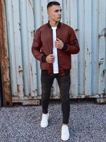 Men's bomber jacket burgundy Dstreet