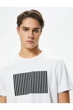 Koton Printed Sports T-Shirt Crew Neck Short Sleeve