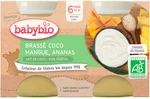 BABYBIO Brassé z kokosového mléka mango ananas 2 x 130 g