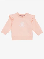 Pink Girly Sweatshirt with Ruffles Tommy Hilfiger - Girls