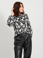 Black flowered shirt VILA Hola - Women