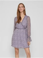 Purple Ladies Patterned Wrap Dress VILA Falia - Women