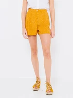 Mustard Patterned Shorts CAMAIEU - Women