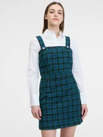 Orsay Dark blue ladies plaid dress - Ladies