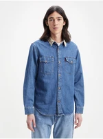 Modrá pánska rifľová košeľa Levi's® Western