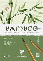 Clairefontaine Bamboo Glued Pad On 1 Side Carnete de Schițe A4 250 g