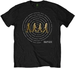 The Beatles Maglietta Abbey Road Songs Swirl Foiled Unisex Black 2XL