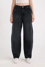 DEFACTO Baggy Fit High Waist Wide Cut Pocket Long Jeans