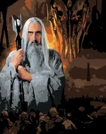 Zuty Picturi pe numere Saruman și Sauron (Stăpânul Inelelor)