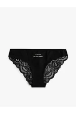 Koton Printed Lace Brazilian Panties