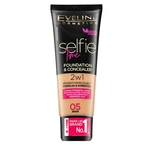 Eveline Selfie Time 2in1 Foundation & Concealer podkład o przedłużonej trwałości 2w1 05 Beige 30 ml