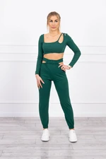 Complete with green blouse top