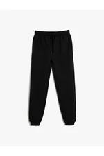 Koton Basic Jogger Sweatpants Textured Elastic Waist Pocket