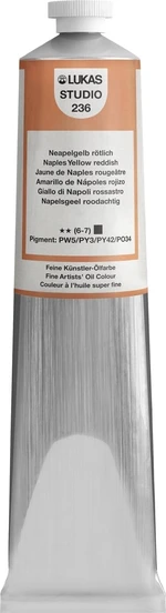 Lukas Studio Aluminium Tube Peinture à l'huile Naples Yellow Red 200 ml 1 pc