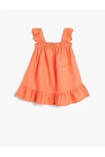 Koton Girls' Shoulder Frilly T-Shirt