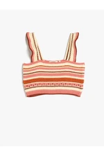 Koton Crochet Crop Top with Straps