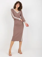 Dress-FA-SK-8297.18P-brown