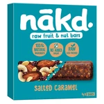 NAKD Salted caramel ovocno oriešková raw tyčinka slaný karamel 4 x 35 g