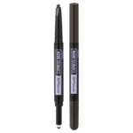 MAYBELLINE NEW YORK NY Express Brow Satin Duo 04 Dark Brown Ceruzka a púder na obočie duo