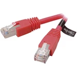 Vivanco RJ45 (krížený) sieťový prepojovací kábel CAT 5e S/FTP 2.00 m červená