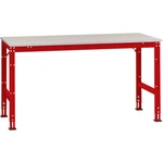 Manuflex AU4179.3003 Základný pracovný stôl UNIVERSAL Standard s dekoratívnym panelom z PVC, š xhxv = 3000x800x760-870 m