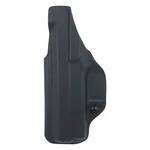 IWB CZ P-10 S - vnútorné pištoľové puzdro s plným SweatGuardom RH Holsters® – Čierna (Farba: Čierna, Typ uchycení: UltiClip XL)