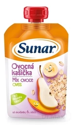 Sunar Ovocná kašička mix ovocia, ovos