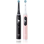 Oral B iO6 DUO elektrická zubná kefka Black & Pink Sand 2 ks