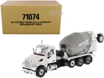 Peterbilt 567 with McNeilus Bridgemaster Mixer White and Gray 1/50 Diecast Model by Diecast Masters