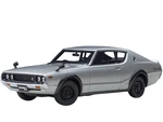 Nissan Skyline 2000GT-R (KPGC110) RHD (Right Hand Drive) Silver Metallic 1/18 Model Car by Autoart