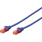 Síťový kabel RJ45 Digitus DK-1612-030/B, CAT 6, U/UTP, 3.00 m, modrá