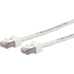 Síťový kabel RJ45 Metz Connect 13084V1088-E, CAT 6, S/FTP, 1.00 m, bílá