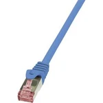 Síťový kabel RJ45 LogiLink CQ2026S, CAT 6, S/FTP, 0.50 m, modrá